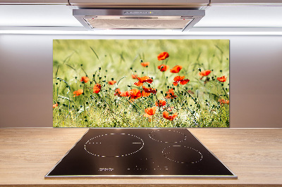 Salpicadero de cocina Amapolas