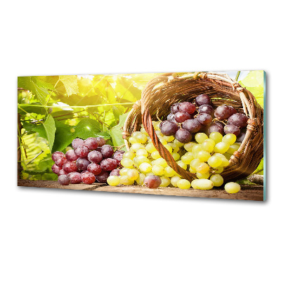 Panel antisalpicaduras Uvas en una cesta
