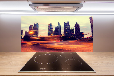 Panel antisalpicaduras Shanghái de noche