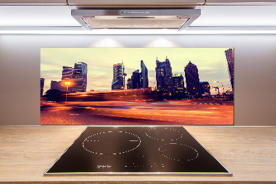 Panel antisalpicaduras Shanghái de noche