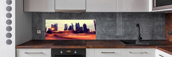 Panel antisalpicaduras Shanghái de noche