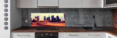Panel do kuchni Szanghaj nocą