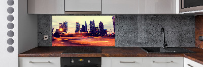 Panel do kuchni Szanghaj nocą