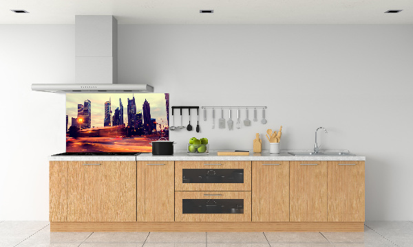 Panel antisalpicaduras Shanghái de noche