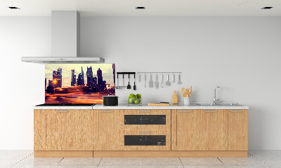 Panel antisalpicaduras Shanghái de noche