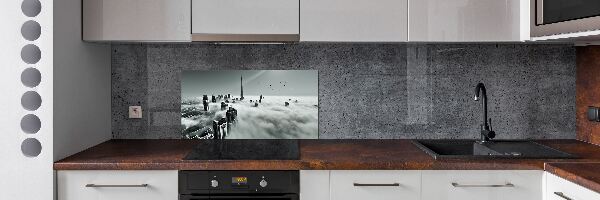 Panel para cocina Niebla sobre Dubái