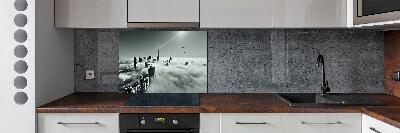 Panel do kuchni Mgła nad Dubajem