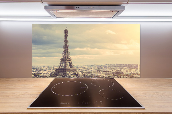 Panel de pared de cocina Torre Eiffel de París