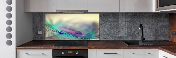 Panel para cocina Una gota sobre una pluma