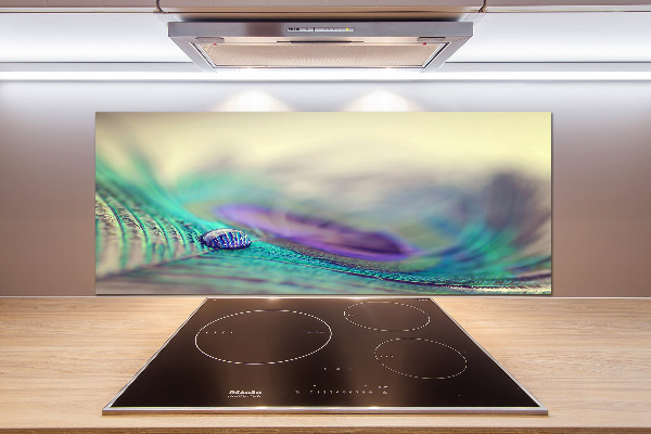 Panel para cocina Una gota sobre una pluma