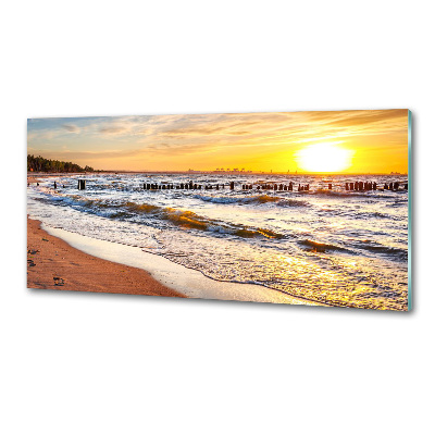 Panel lacobel Zachód słońca plaża