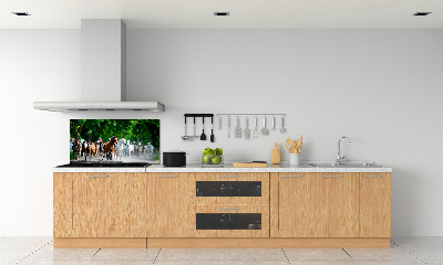 Panel para cocina Caballos al galope