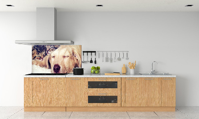 Salpicadero para cocina Cachorros y gatos