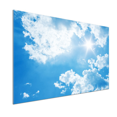 Panel antisalpicaduras Nubes en el cielo