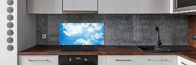 Panel do kuchni Chmury na niebie