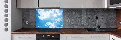 Panel antisalpicaduras Nubes en el cielo