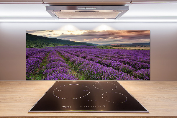 Panel para cocina campo de lavanda