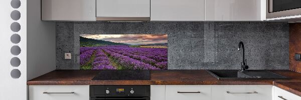 Panel para cocina campo de lavanda