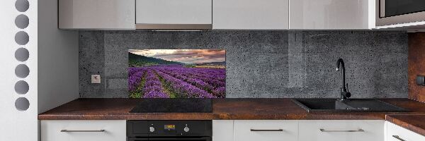 Panel para cocina campo de lavanda