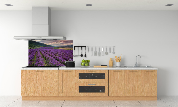 Panel para cocina campo de lavanda