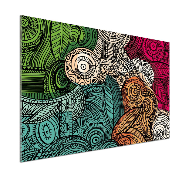 Salpicadero de cocina Plumas abstractas