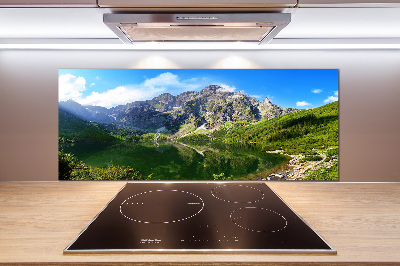 Panel de pared de cocina El ojo de mar de los montes Tatra