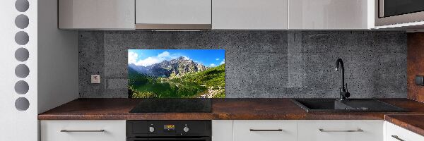 Panel de pared de cocina El ojo de mar de los montes Tatra