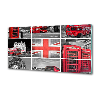 Panel dekor szkło Kolaż Londyn