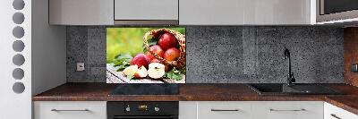 Salpicadero para cocina Manzanas en una cesta