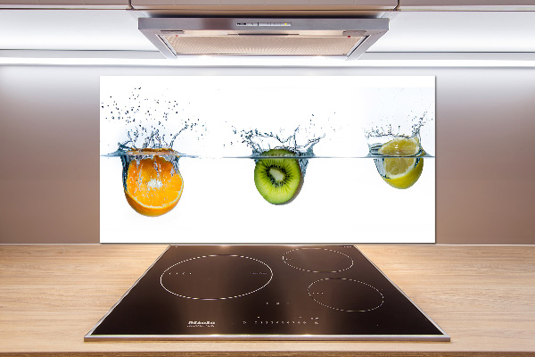 Panel de pared de cocina Frutas bajo el agua