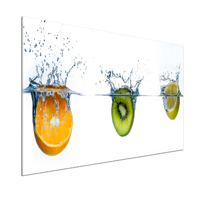 Panel de pared de cocina Frutas bajo el agua