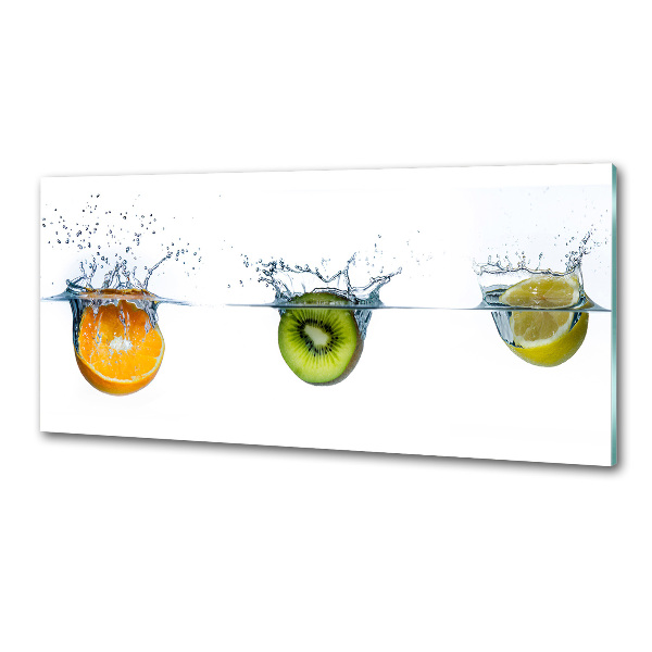 Panel de pared de cocina Frutas bajo el agua
