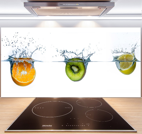 Panel de pared de cocina Frutas bajo el agua