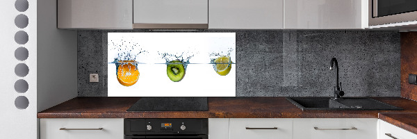 Panel de pared de cocina Frutas bajo el agua