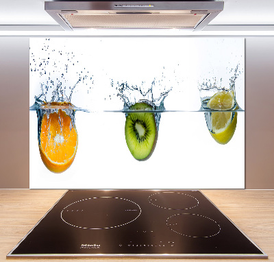 Panel de pared de cocina Frutas bajo el agua