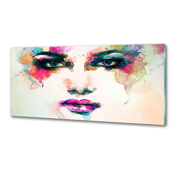 Panel antisalpicaduras Retrato de una mujer