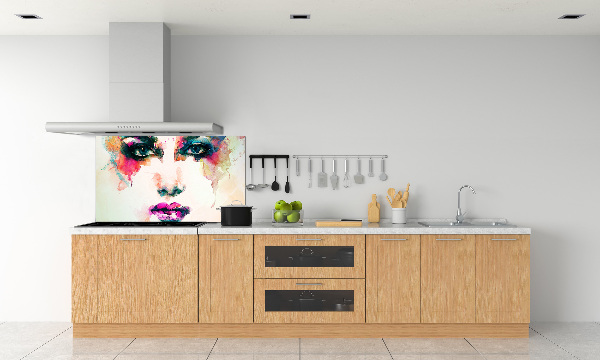 Panel antisalpicaduras Retrato de una mujer