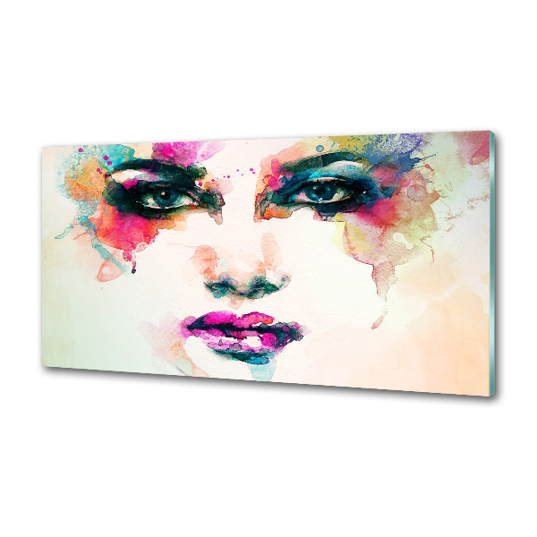 Panel antisalpicaduras Retrato de una mujer