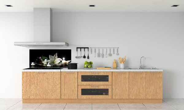 Salpicadero para cocina Lirio blanco