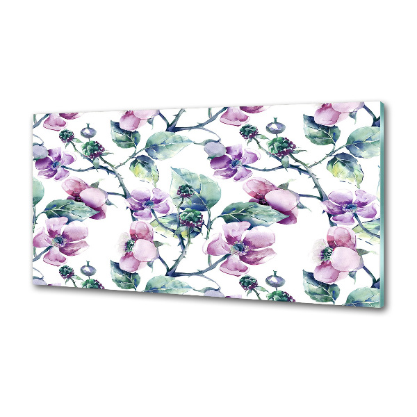 Panel para cocina flores de mora