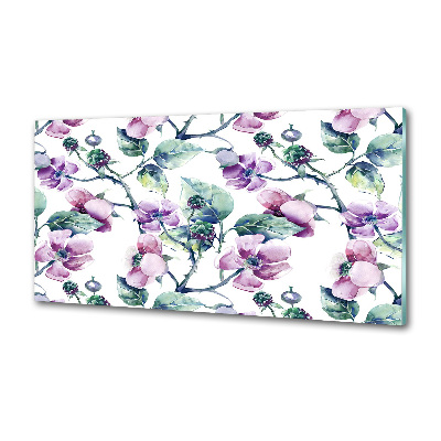 Panel para cocina flores de mora