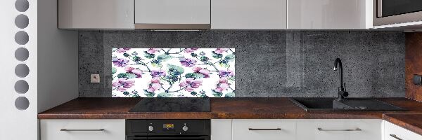 Panel para cocina flores de mora