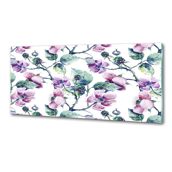 Panel para cocina flores de mora