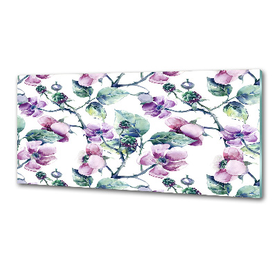 Panel para cocina flores de mora