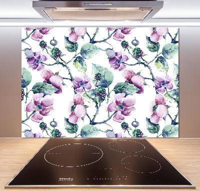 Panel para cocina flores de mora