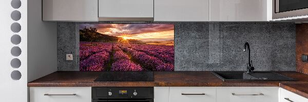 Salpicadero para cocina campo de lavanda