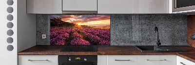 Salpicadero para cocina campo de lavanda