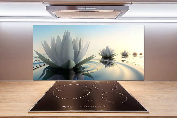 Panel antisalpicaduras flor de loto