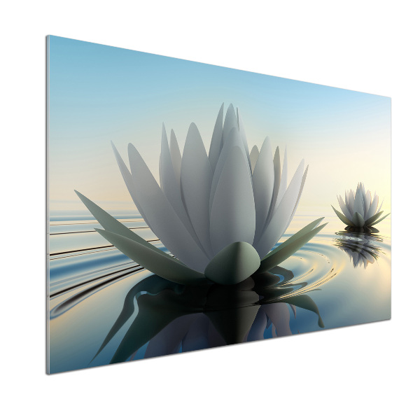 Panel antisalpicaduras flor de loto