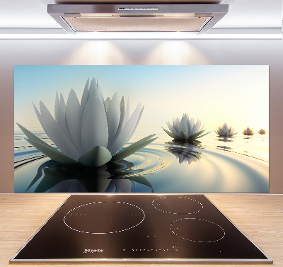 Panel antisalpicaduras flor de loto